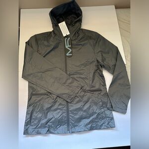 Mack Russo gray windbreaker zipup jacket